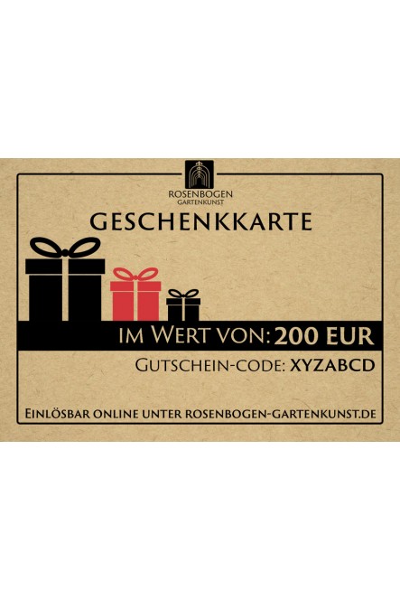 Geschenkkarte 200 EUR