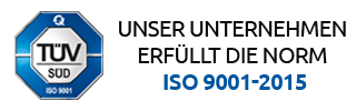 Unsere Produkte entsprechen dem ISO 9001-Standard