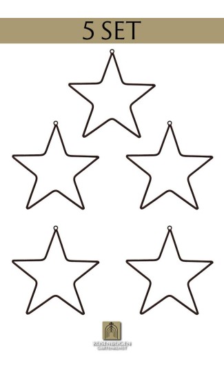 Metallstern 36 cm - 5 Set