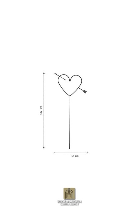 Gartenstecker HERZ 2