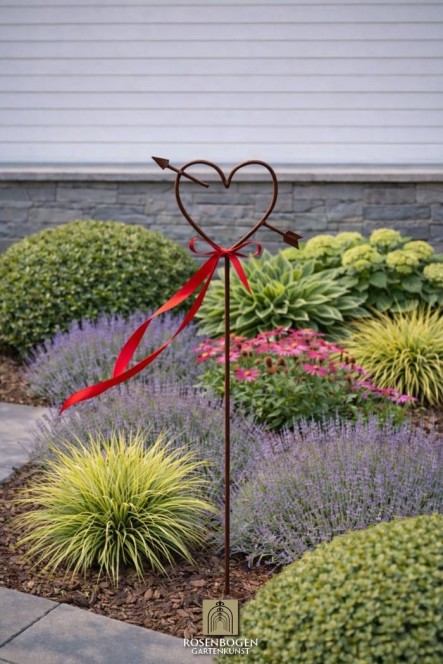 Gartenstecker HERZ 2
