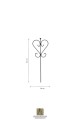 Gartenstecker HERZ 5