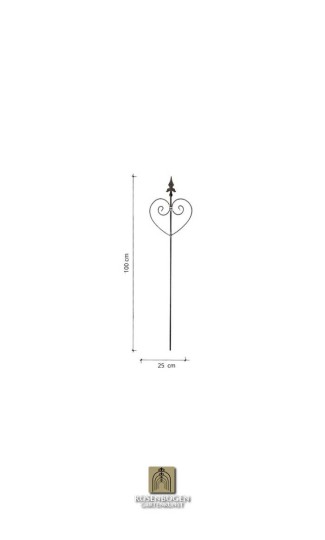 Gartenstecker HERZ 11