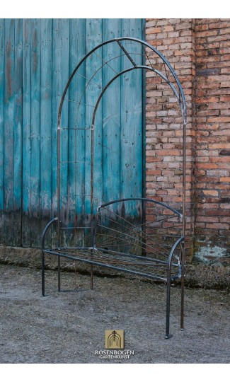 Rosenbogen HELGA mit Bank