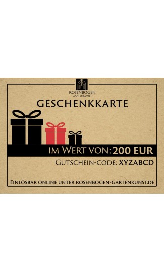 Geschenkkarte 200 EUR
