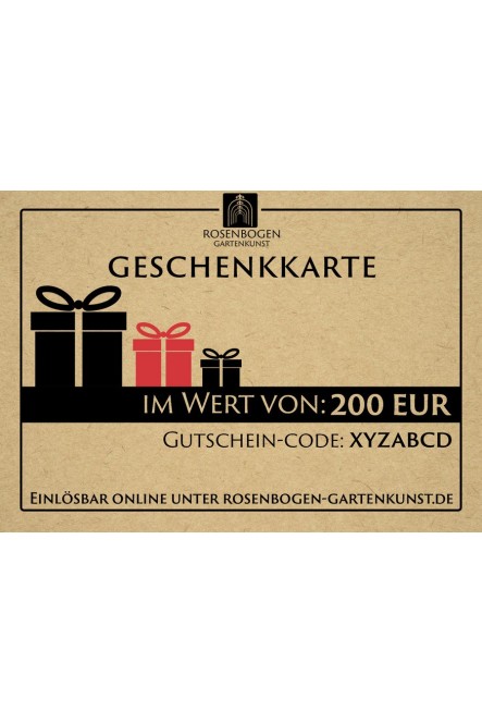 Geschenkkarte 200 EUR