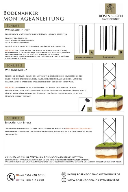 Bodenanker 41 cm Feuerverzinkt
