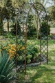 Rosenbogen LOUISA aus Metall Rost im Garten