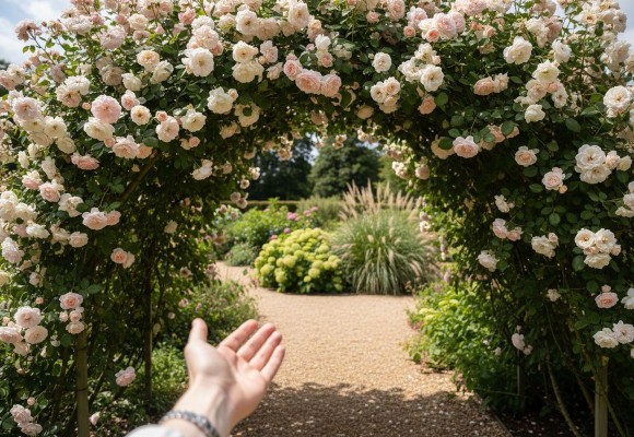 Rosenbogen Gestaltungsideen: Inspiration f&uuml;r Standort, Material und Bepflanzung im Garten
